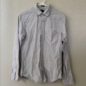 J. Crew Light Gray Casual Button-Down Shirt